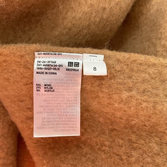Uniqlo tan chunky blanket scarf wool - Picture 5 of 5